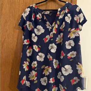 Papermoon Navy Floral Blouse
